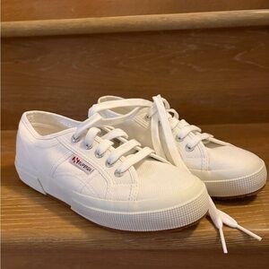 Superga White Canvas Sneakers